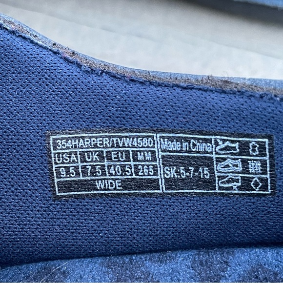 Vionic Cloud Harper navy blue suede Mary Jane slip on shoes size 9.5 Wide - Picture 14 of 15